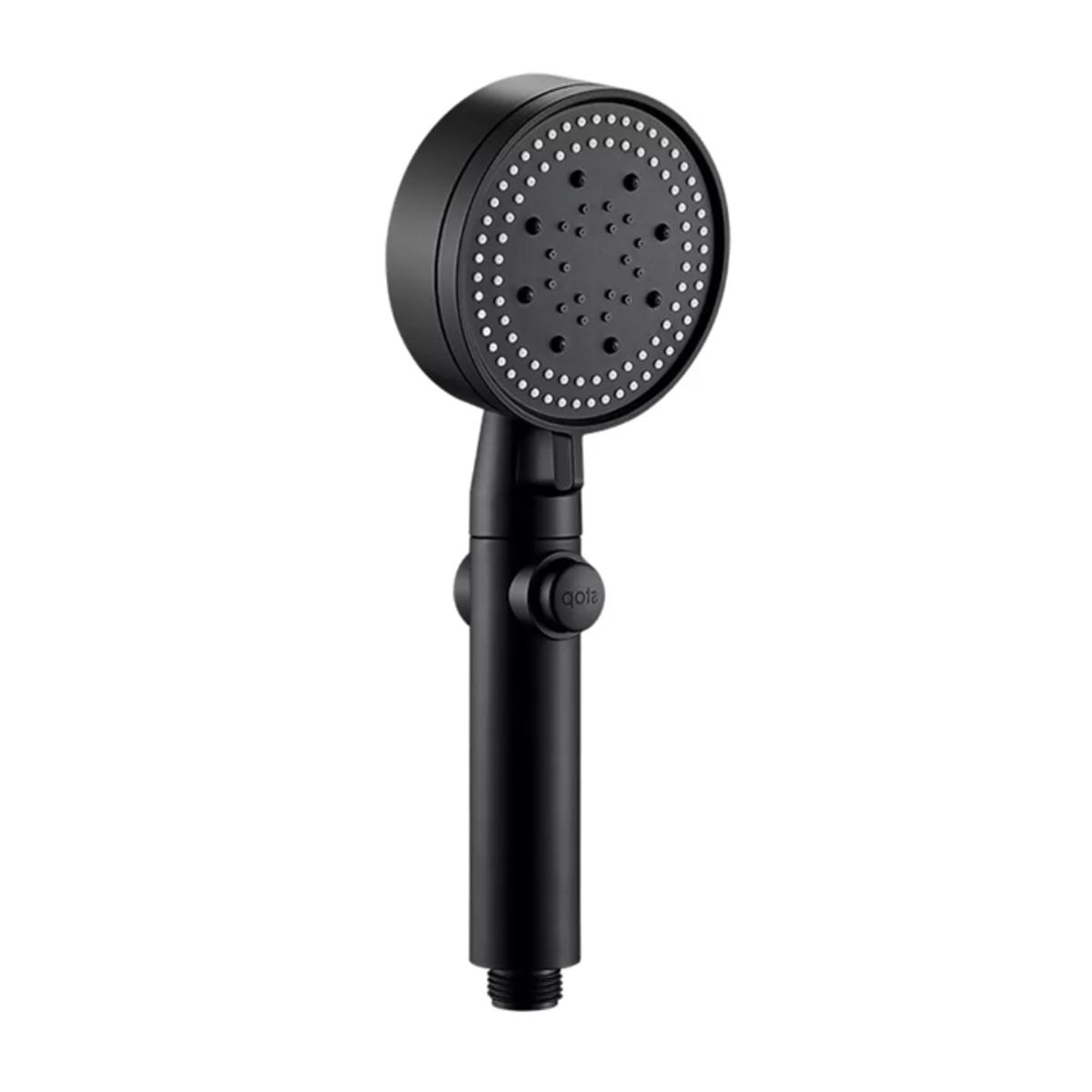 GENERICO - Cabezal Ducha Telefono Negro Aumenta Presion Presurizado