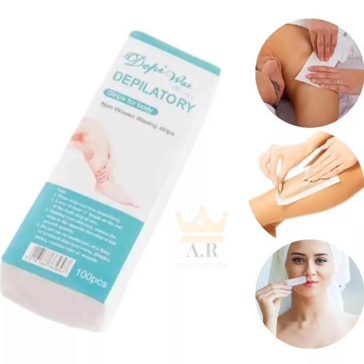 GENERICO - Depiwax Bandas Depilatorias Papel Cera Para Depilar 100 Und