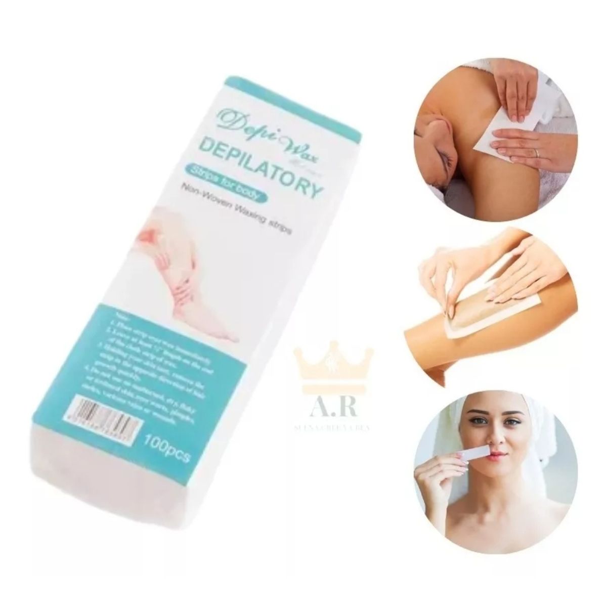 GENERICO - Depiwax Bandas Depilatorias Papel Cera Para Depilar 100 Und