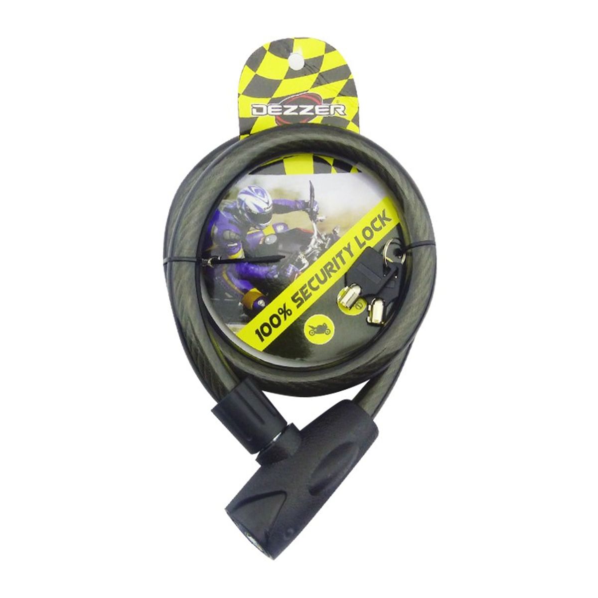 DEZZER - Cadena Para Moto o Bicicleta Cobra 150cm Dezzer