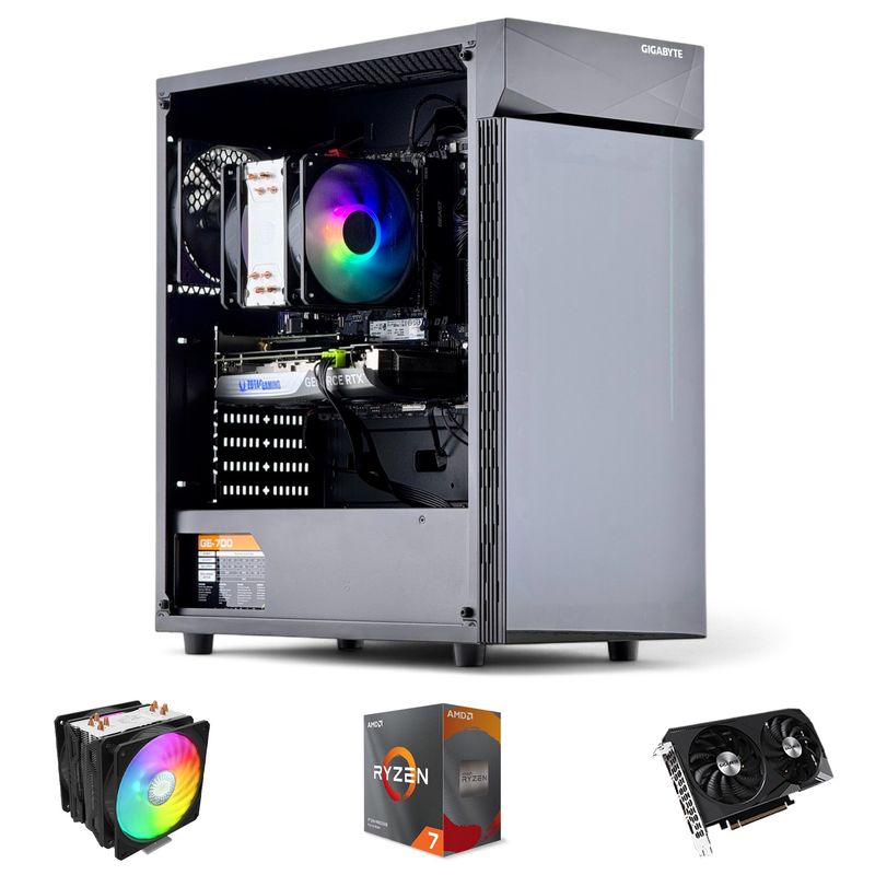 HYPERPC - PC GAMER: AMD RYZEN 7 5800XT 32Gb 1Tb RTX 4070 SUPER WiFi Air