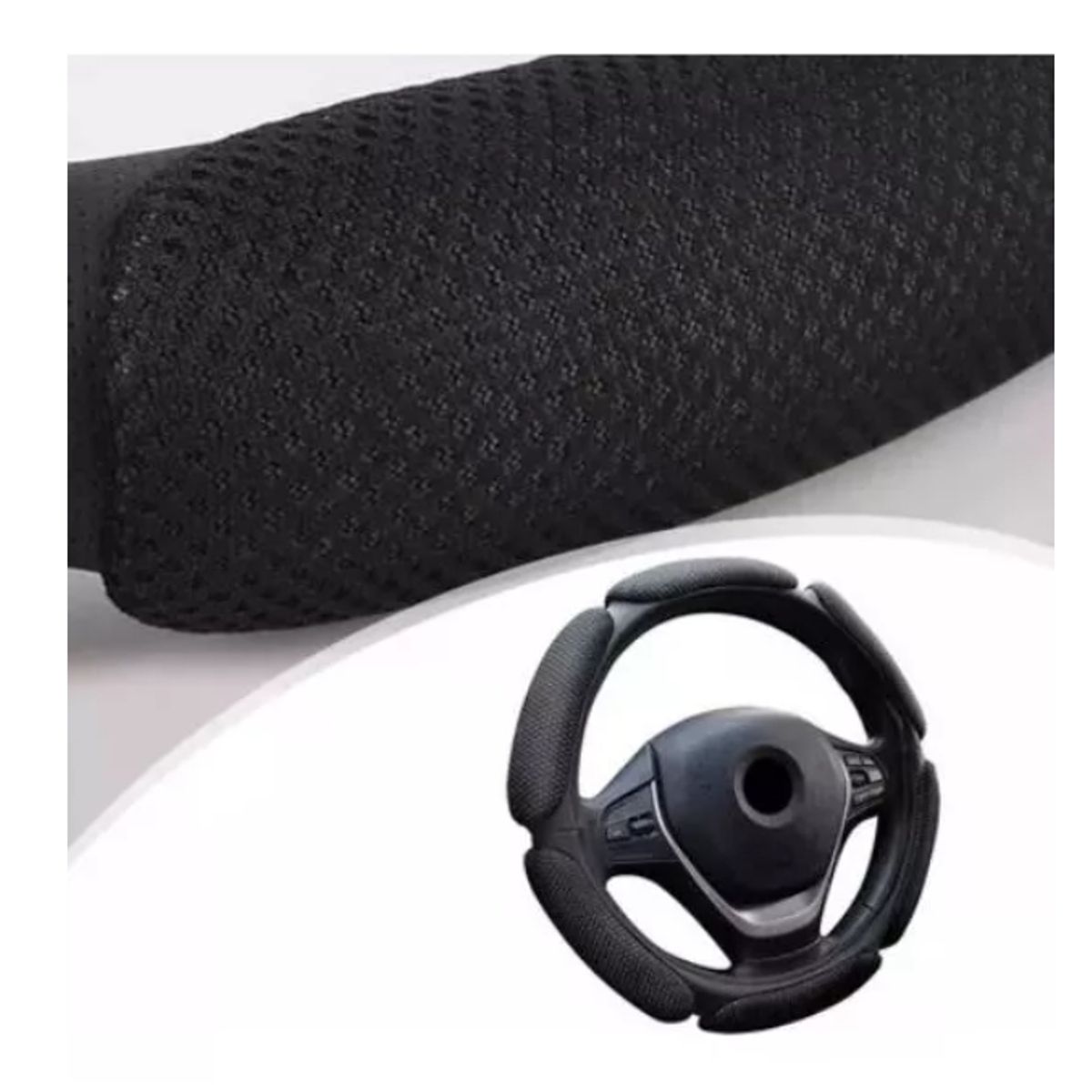 GENERICO - Cubre Volante 3d Acolchado Universal Antideslizante