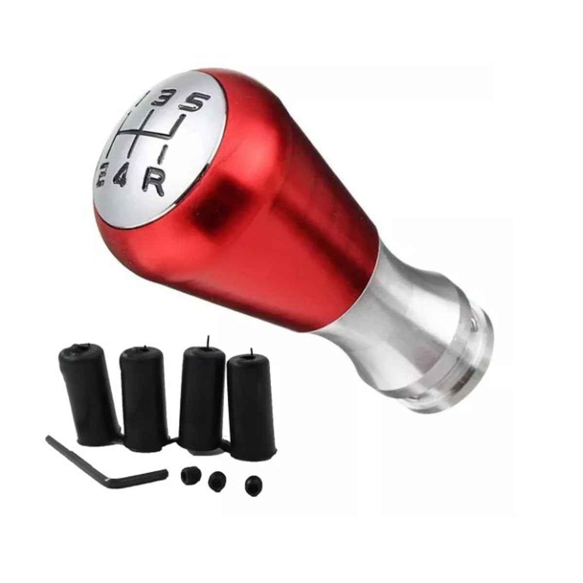 GENERICO - Pomo Palanca De Cambio Auto Tunning Universal Rojo