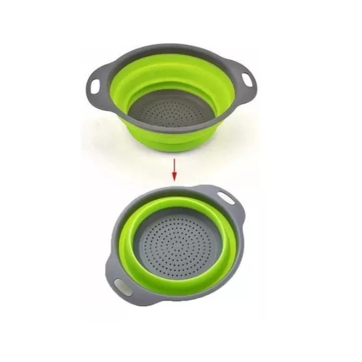 GENERICO - Colador De Silicona Plegable Frutas Verduras Escurrir Pastas