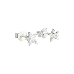 GENERICO - Aros de Plata 925 Estrellas Circones