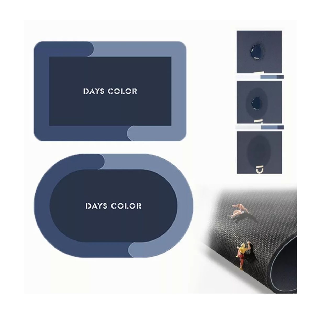 GENERICO - Alfombra De Baño Premium Antideslizante Ultra Absorbente