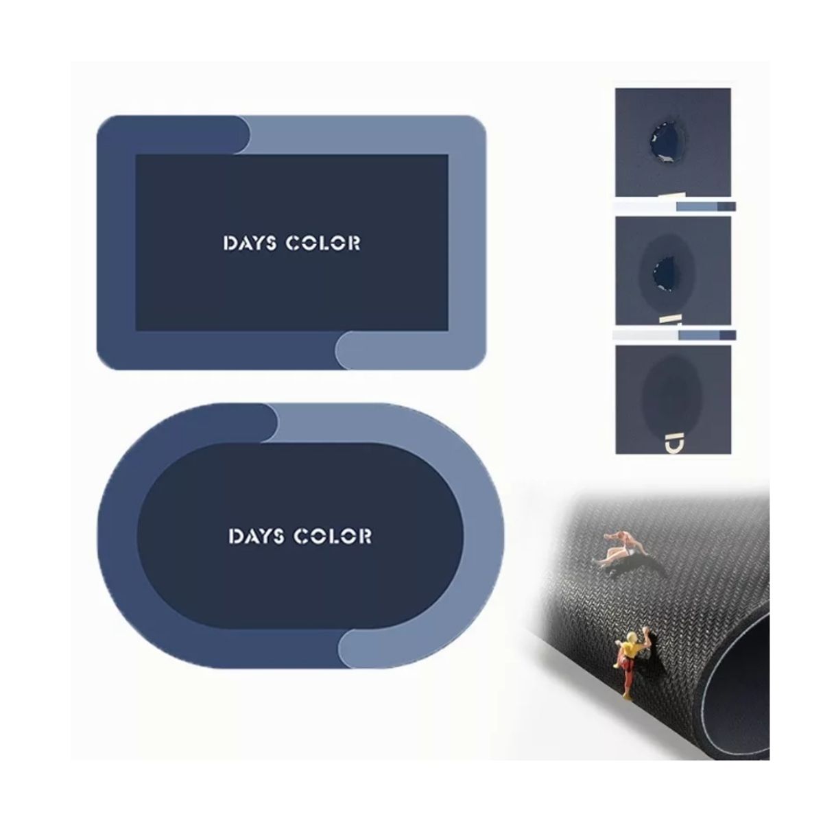 GENERICO - Alfombra De Baño Premium Antideslizante Ultra Absorbente