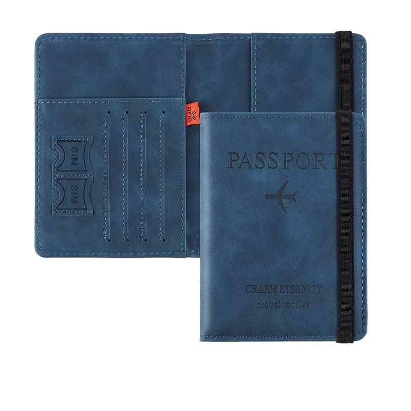GENERICO - Porta Pasaporte Mujer Documento De Viaje Travel Wallet rfid