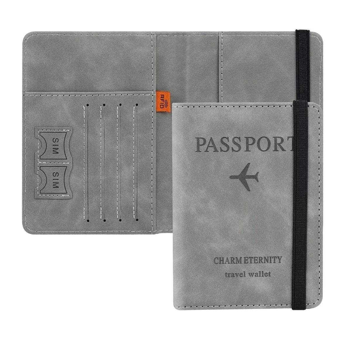 GENERICO - Porta Pasaporte Mujer Documento De Viaje Travel Wallet rfid