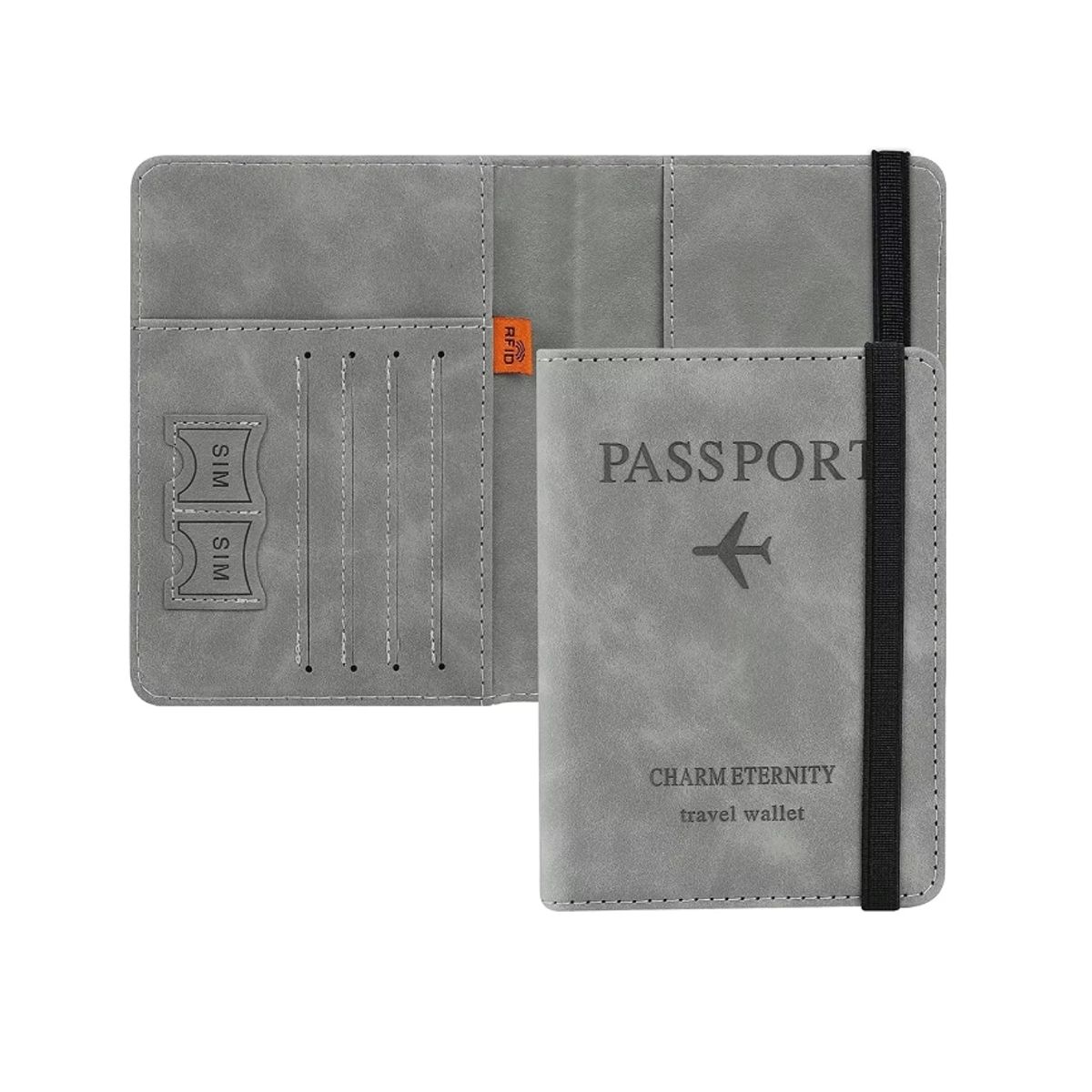 GENERICO - Porta Pasaporte Mujer Documento De Viaje Travel Wallet rfid