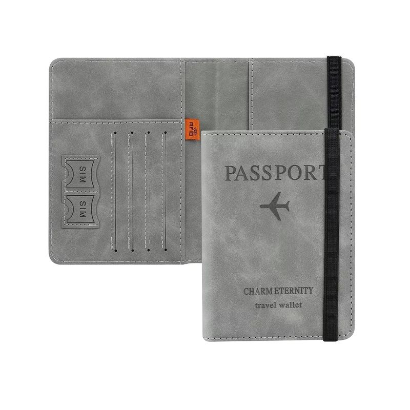 GENERICO - Porta Pasaporte Mujer Documento De Viaje Travel Wallet rfid