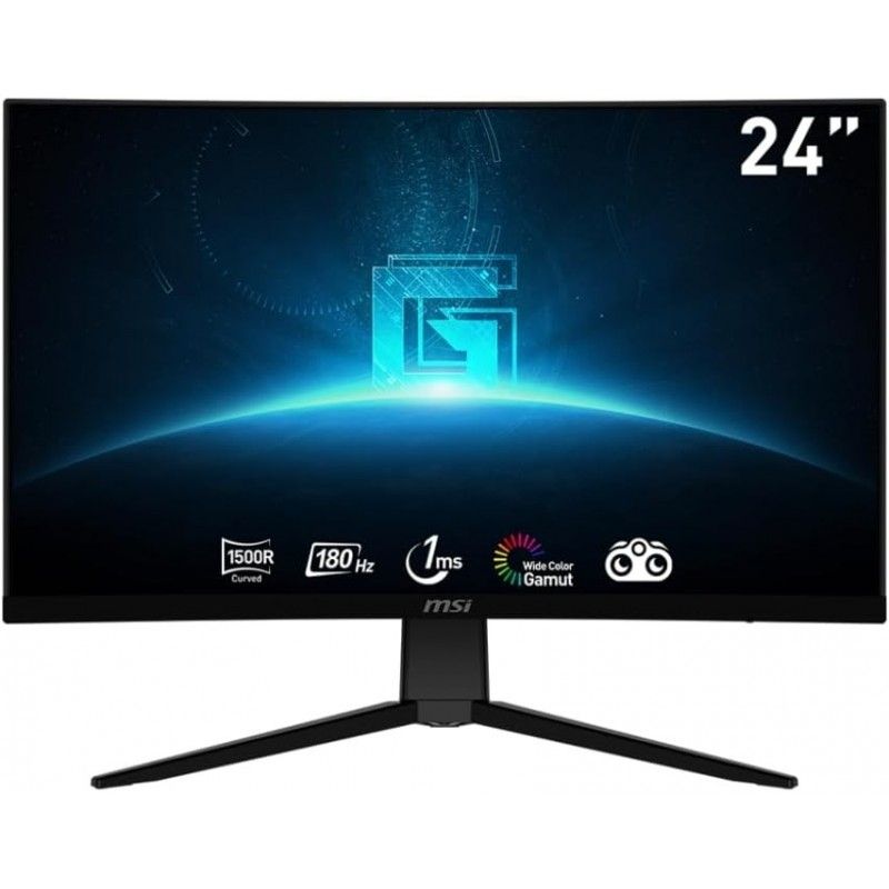 MSI - MSI G2422C, 24" Curvo, 1080p (FHD), VA, 1 ms, 180 Hz