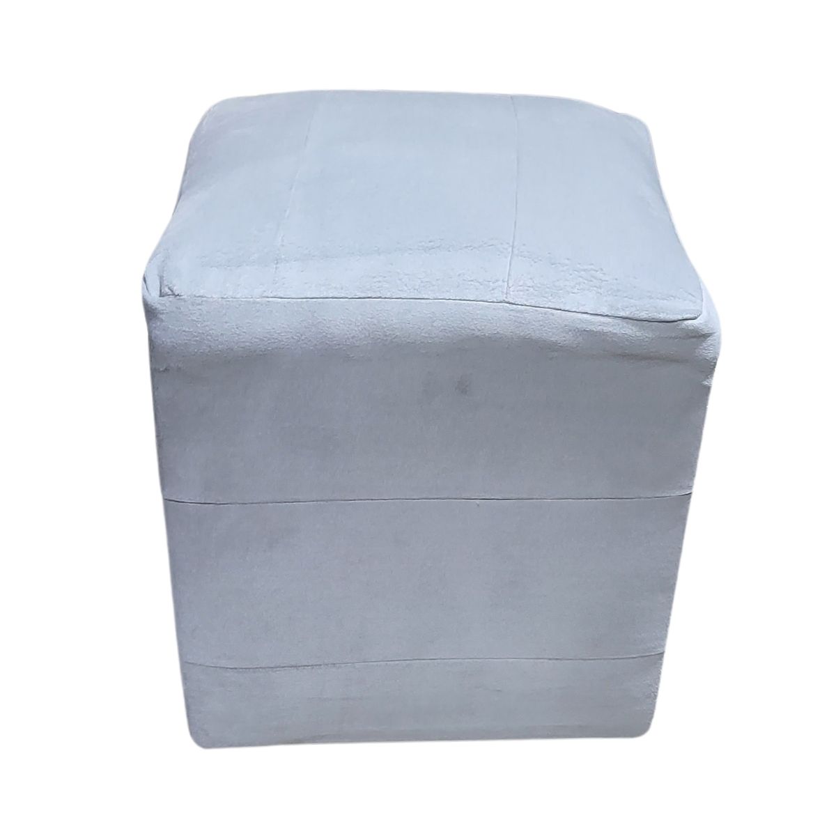 GENERICO - Pouf Gris Perla Felpa 35x35x42  Muebles Rimar