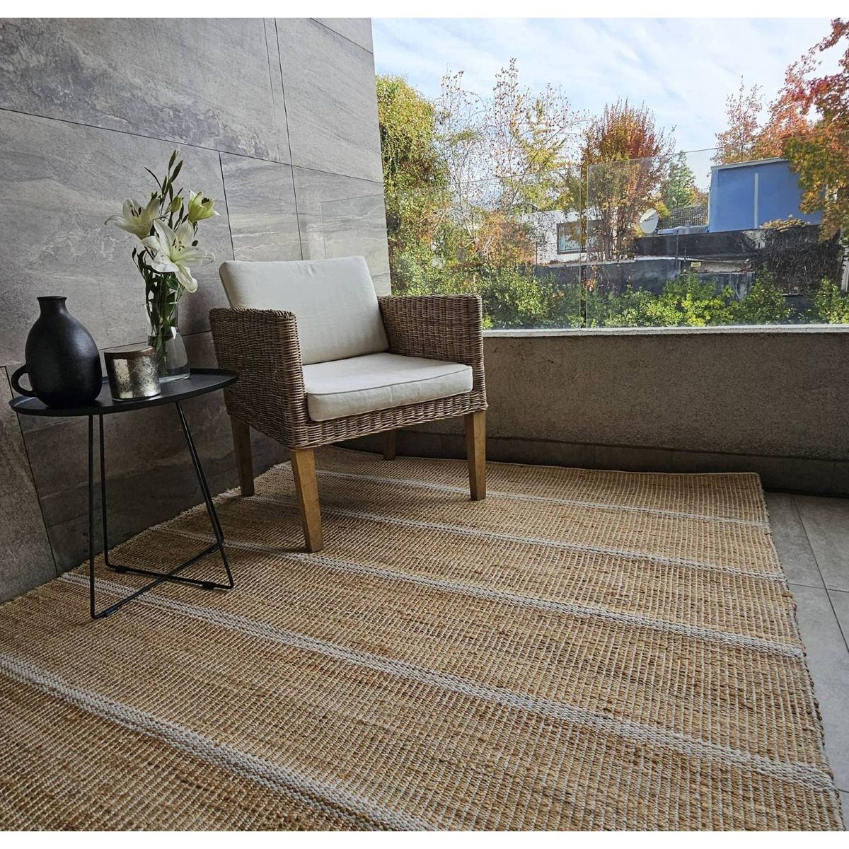 TRIBUS DEL MUNDO - Alfombra Yute Alwar 250 x 350 cm