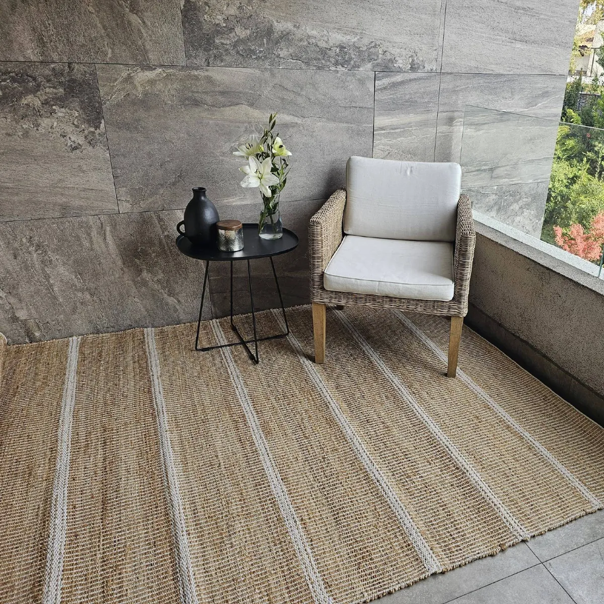 TRIBUS DEL MUNDO - Alfombra Yute Alwar 200 x 300 cm