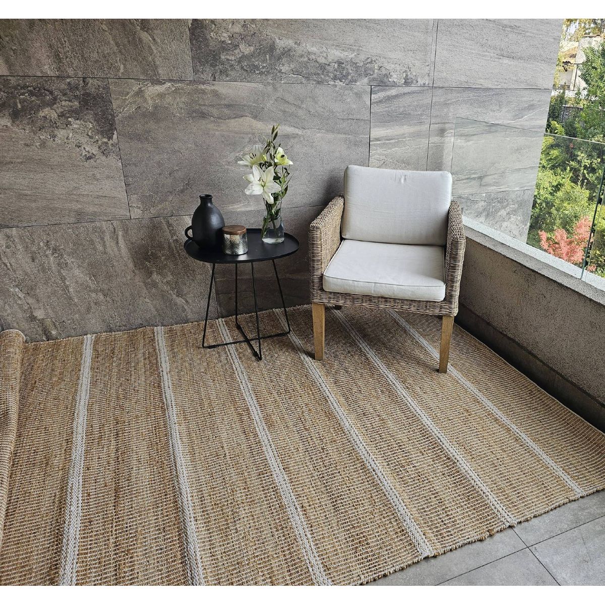 TRIBUS DEL MUNDO - Alfombra Yute Alwar 170 x 240 cm