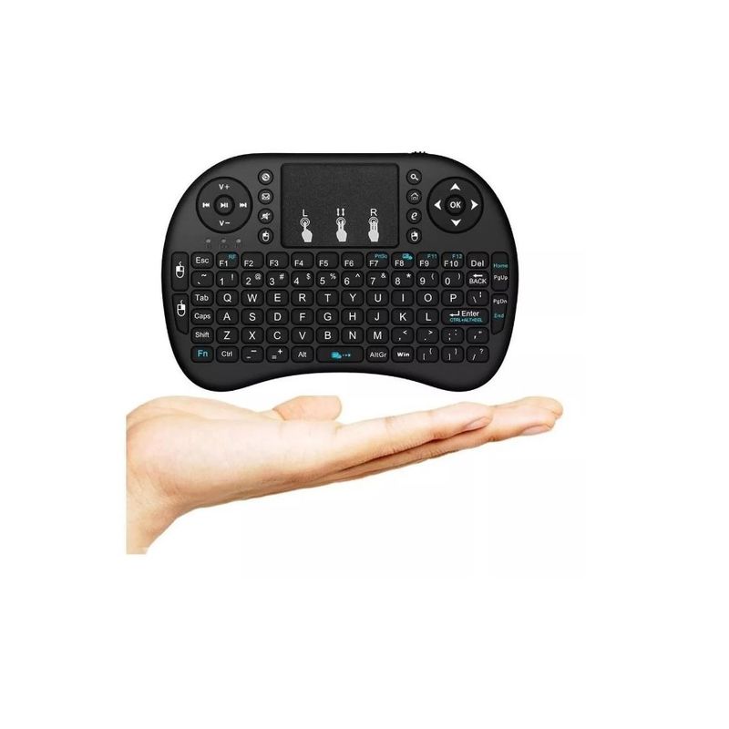 GENERICO - Mini Teclado Inalambrico Touchpad Smarttv Box Pc - Tecnomati
