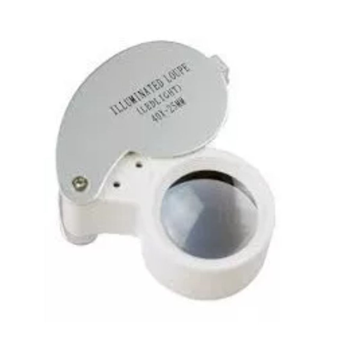 GENERICO - Lupa De Bolsillo Metal 40x  Led Botánica Cuenta Hilo