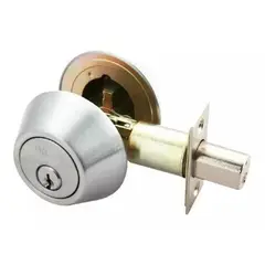 GENERICO - Cerradura Puerta Chapa Dormitorio Casa Seguridad Color Cromo