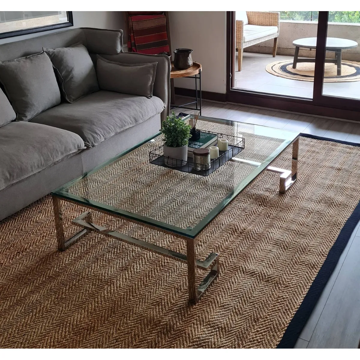 TRIBUS DEL MUNDO - Alfombra Yute Guntur 250 x 350 cm