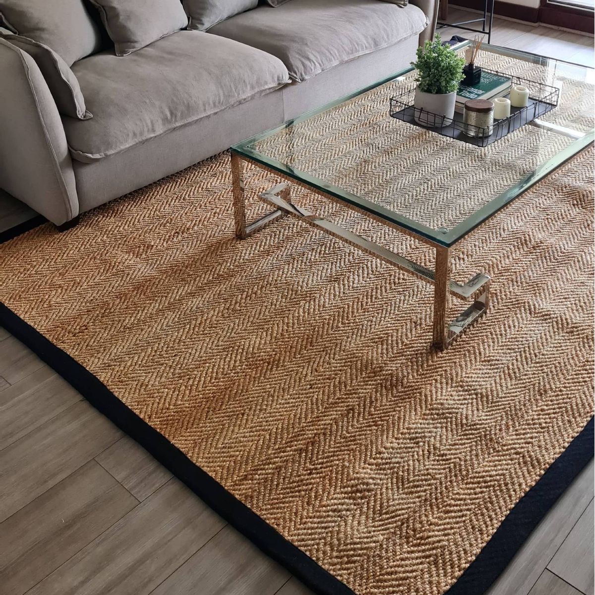 TRIBUS DEL MUNDO - Alfombra Yute Guntur 200 x 300 cm