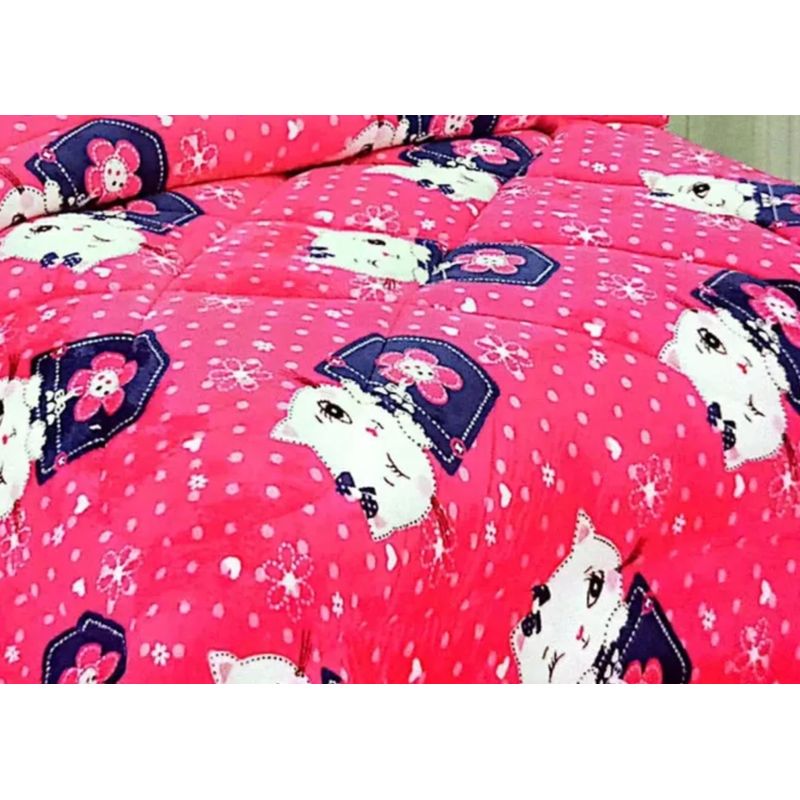 GENERICO - Cobertor De Invierno Con Chiporro 1.5 Plaza Peluditos Diseño