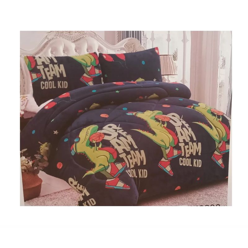 GENERICO - Cobertor De Invierno Con Chiporro 1.5 Plaza Peluditos Diseño