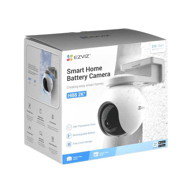 EZVIZ - Camara Wifi Inalambrica Ezviz Hb8 2k+ Bateria Recargable