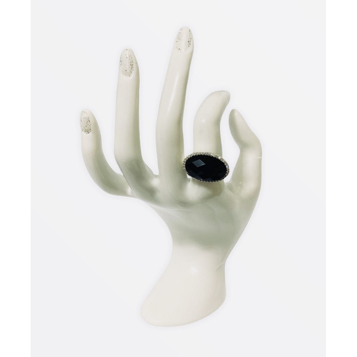 TAETHAI - Anillo de plata 925 con piedra Ónix