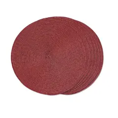 GENERICO - Set De 6 Individuales Redondos Trenzados 38 Cm