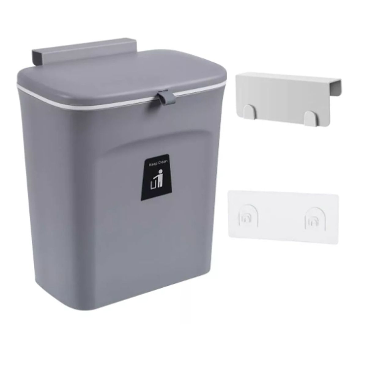 GENERICO - Cubo De Basura Colgante Con Soporte De Gabinete De 9 Litros