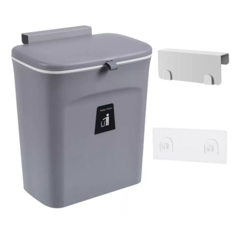 GENERICO - Cubo De Basura Colgante Con Soporte De Gabinete De 9 Litros