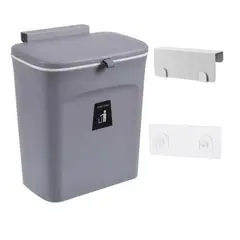 GENERICO - Cubo De Basura Colgante Con Soporte De Gabinete De 9 Litros