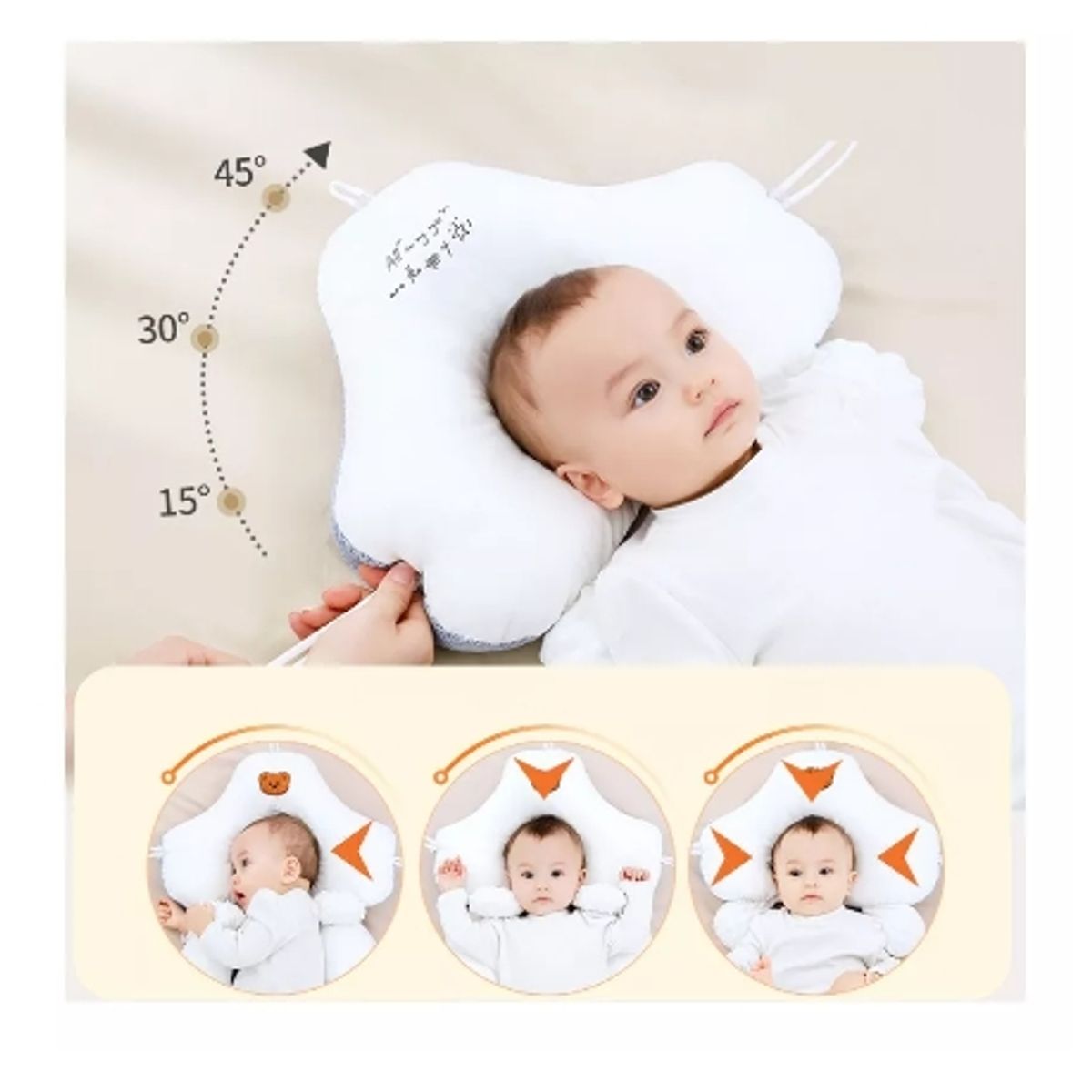 GENERICO - Cama Cojín Nido Colecho De Algodón + Almohada Reforzado