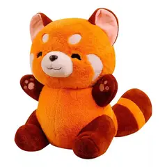KUANGYE - Peluche Panda Rojo Kawaii