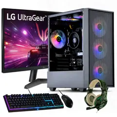 HYPERPC - PC GAMER + MONITOR 24 + Perif: AMD RYZEN 5 5600XT 16gb 1Tb GTX 1650 WiFi 6xFAN