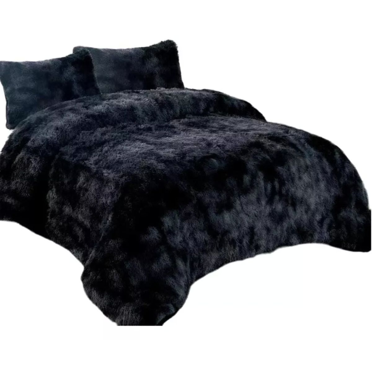 GENERICO - Cobertor Cubrecama Grueso Peludo Con Chiporro 2pl+2fundas