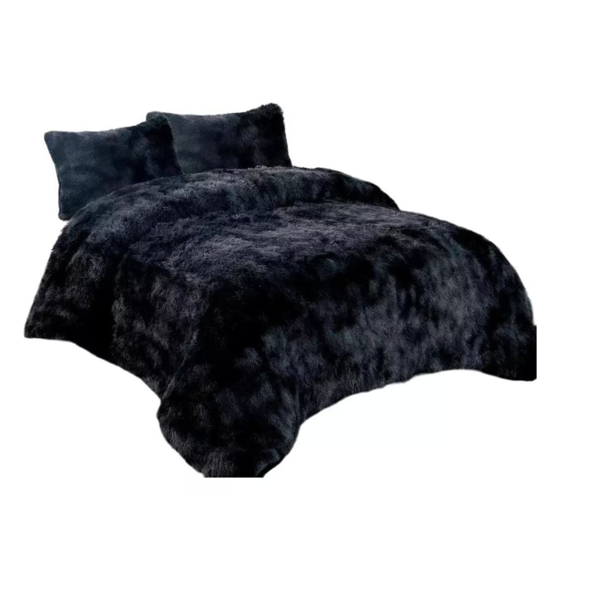 GENERICO - Cobertor Cubrecama Grueso Peludo Con Chiporro 2pl+2fundas
