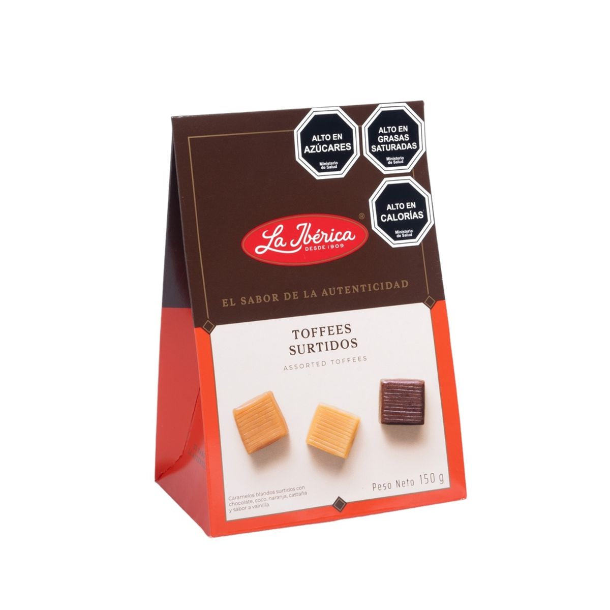LA IBERICA - PACK X5 DISPLAY CARAMELOS TOFFEES SURTIDOS 150G
