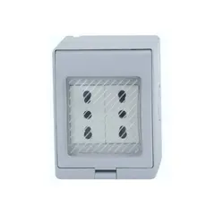 STANFORD - Tomacorriente Doble 10/16a Hydrobox Exterior Ip55 250v Sec