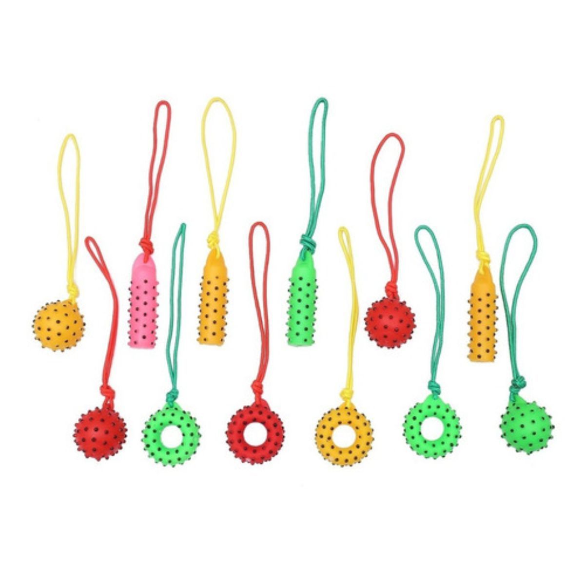 GENERICO - Juguete De Goma Con Soga Accesorios Perro Gato Mascotas