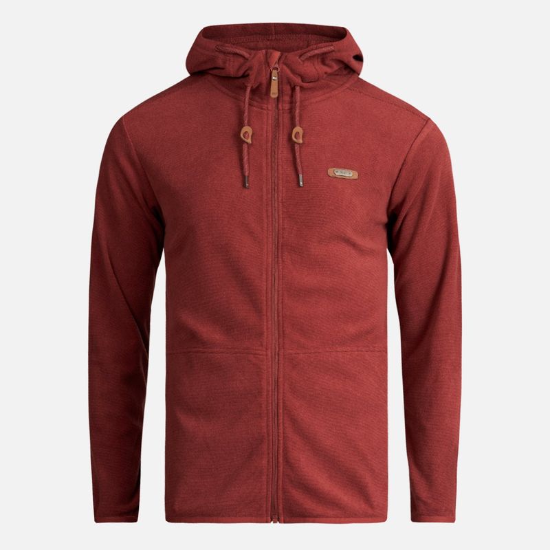 LIPPI - Poleron Teen Boy Stripes Nano-F Full Zip Hoody Vino Lippi
