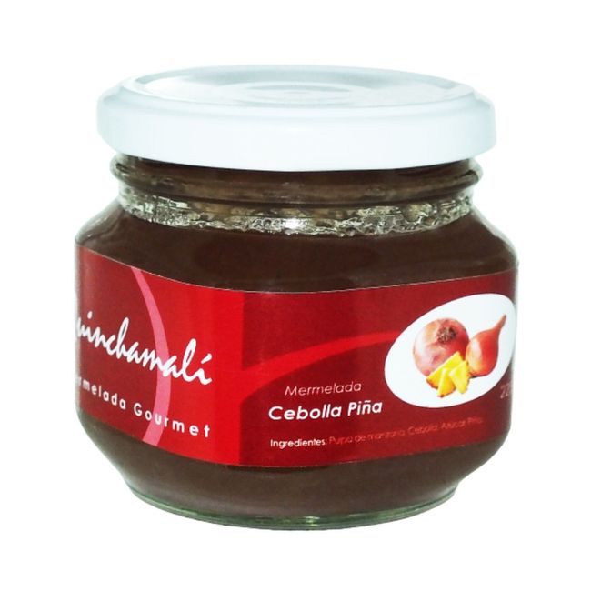 QUINCHAMALI MERMELADA GOURMET - Pack Cebolla piña Tomate Uva en cesta de mimbre