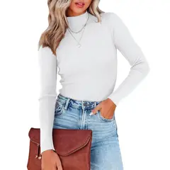 EVERSO - Pack 3 Sueter De Mujer Moda Dama Sweater Cuello Alto