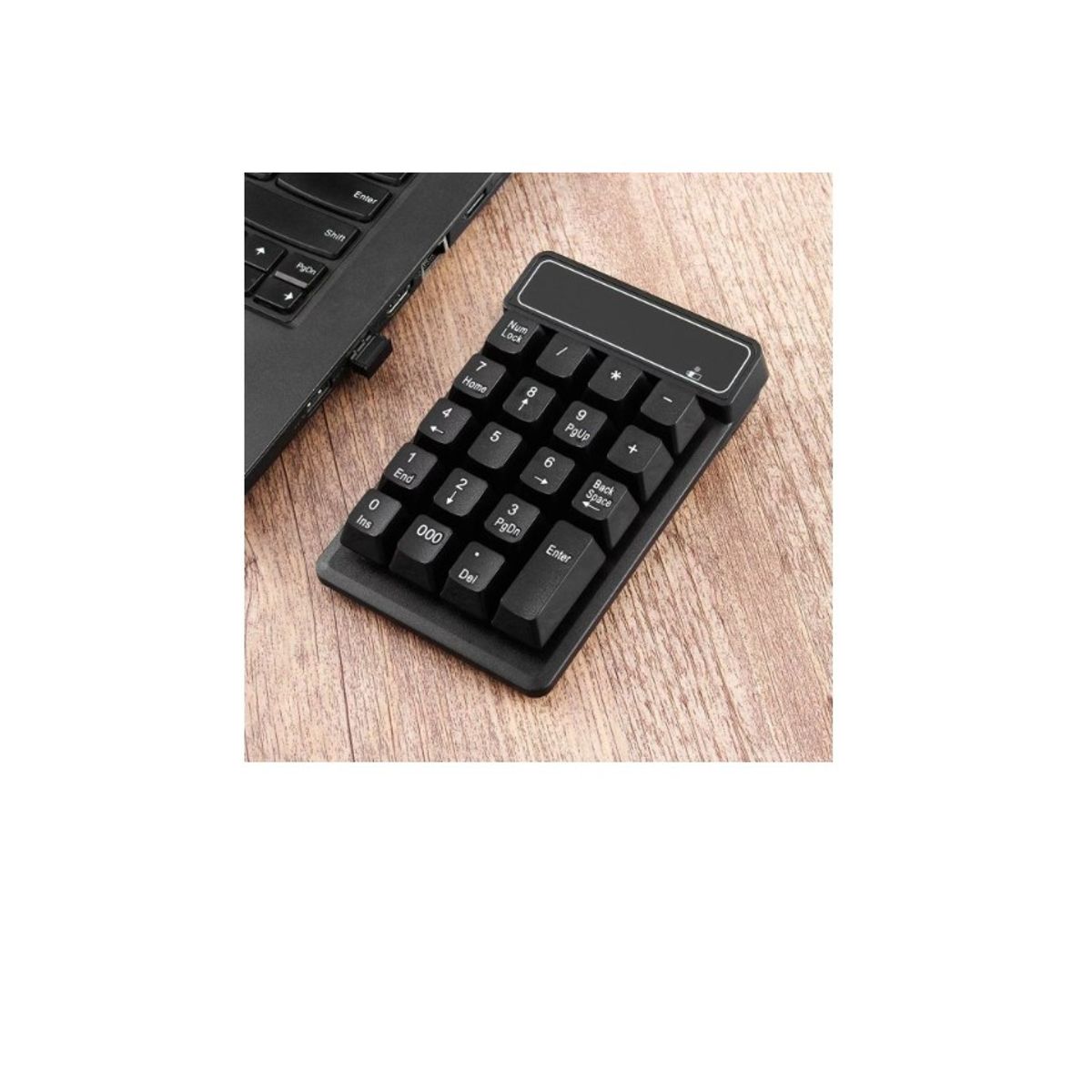 GENERICO - Teclado Numérico Inalámbrico 24ghz Semi-mecanico Waterproof Negro