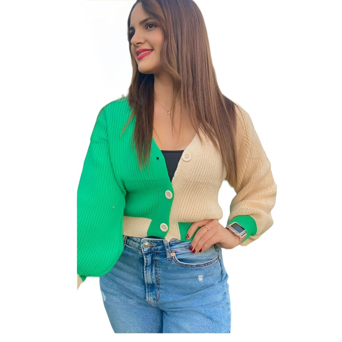 AGW - Pack 3 Sweaters Mujer Bicolor