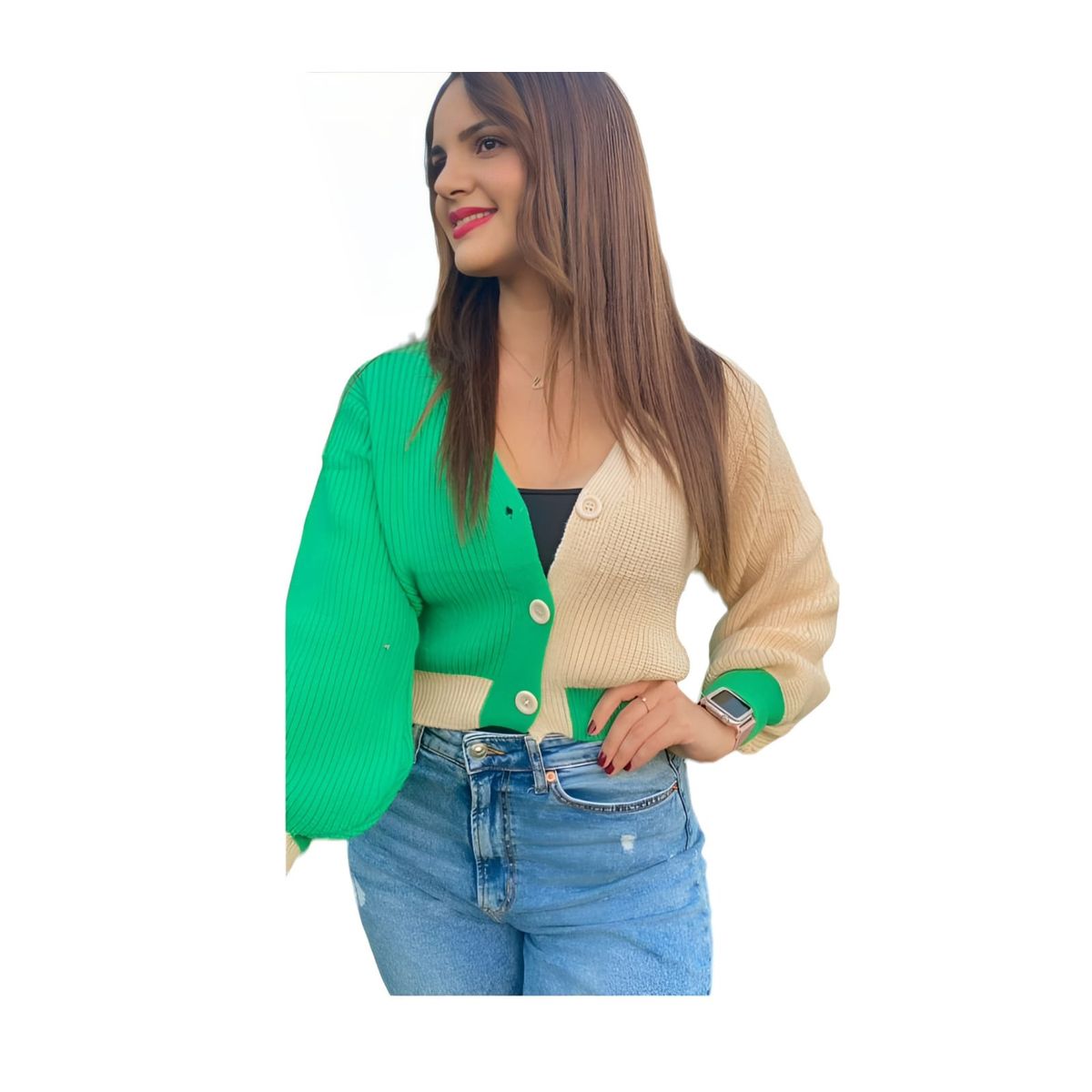 AGW - Pack 3 Sweaters Mujer Bicolor