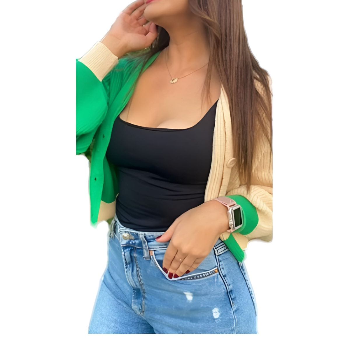 AGW - Pack 3 Sweaters Mujer Bicolor