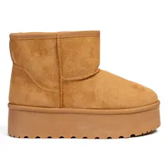 CHINITOWN - Botín Mujer Camel Blanche