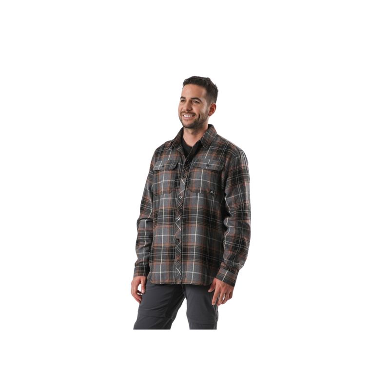 ANDESGEAR - Camisa Franela Pupuya Negro ANDESGEAR